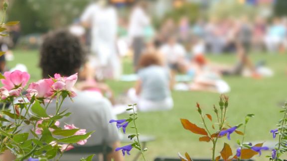 Patienten feiern das Blomenburg Sommerfest