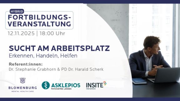 Einladungsgrafik "Sucht am Arbeitsplatz: Erkennen, Handeln, Helfen" Einladungsgrafik "Sucht am Arbeitsplatz: Erkennen, Handeln, Helfen"