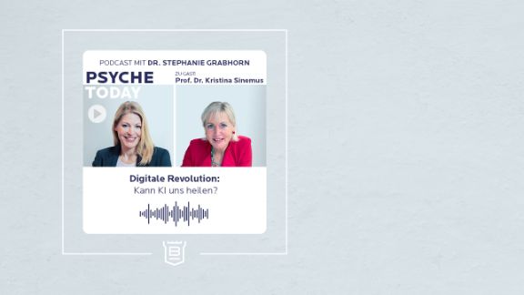 Cover der 8. Episode des PsycheToday Podcast - Digitale Revolution: Kann KI uns heilen?
