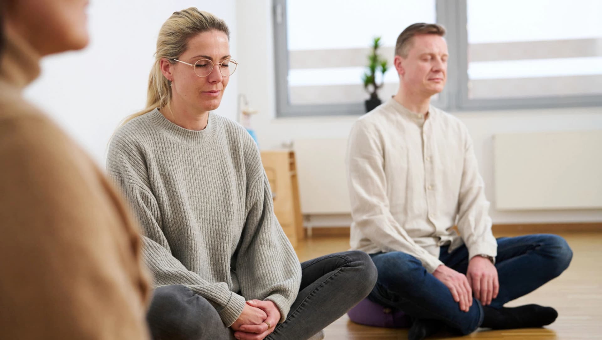 Paar bei der Meditation