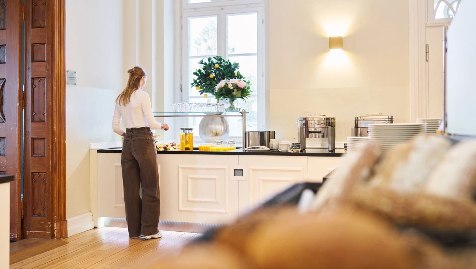 Frühstücksbuffet in der Blomenburg Privatklinik Selent