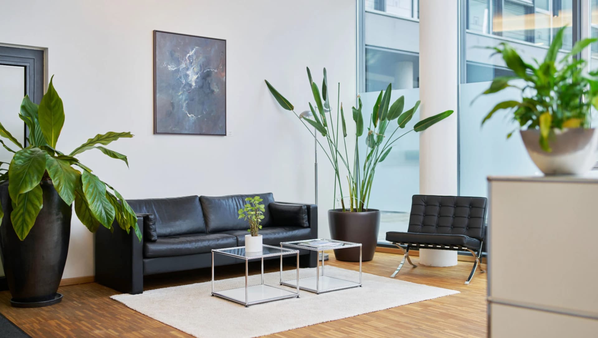 Sofaecke im Eingangsbereich