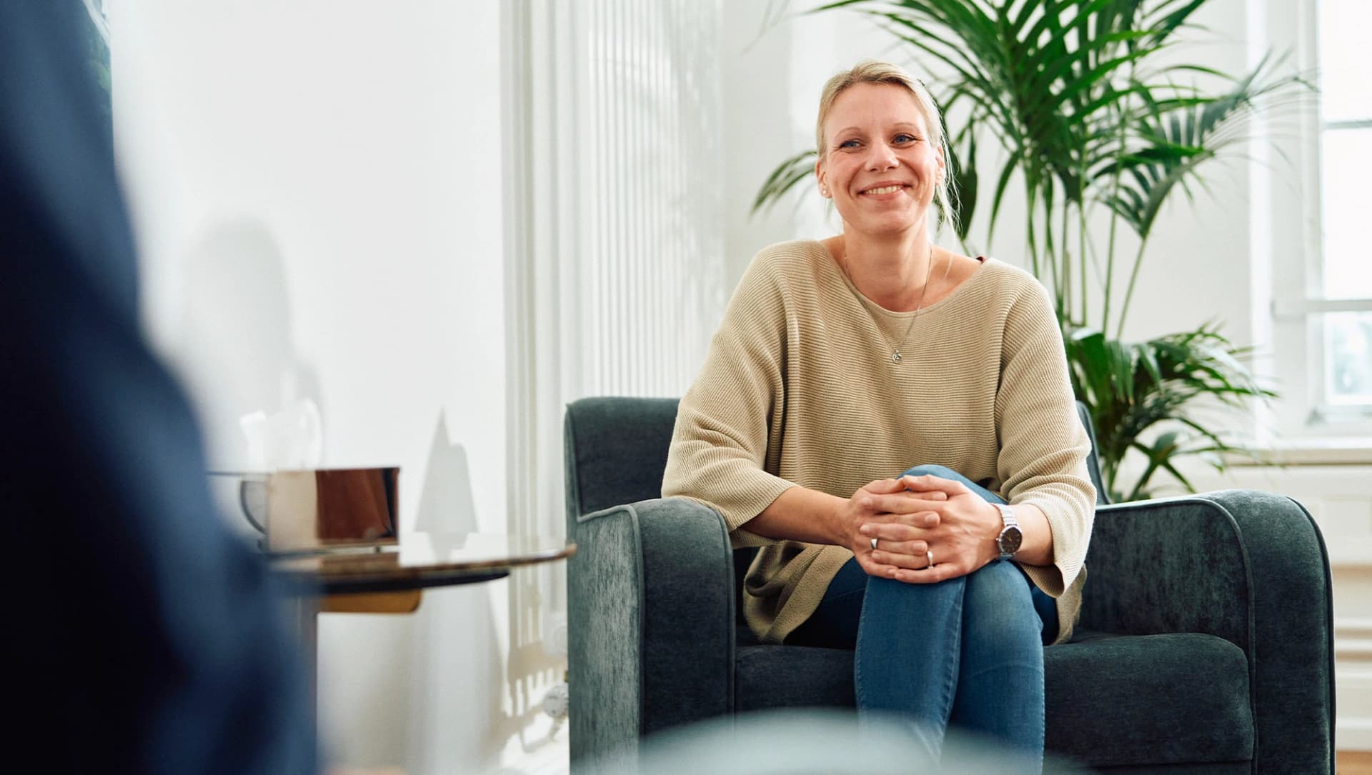 Patientin bei der Einzeltherapie